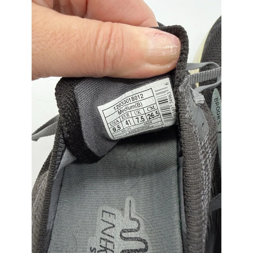Brooks Womens Bedlam 3 Size 9.5 B Black White Running Shoes Sneakers 1203301B012